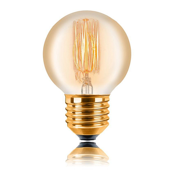 Лампа накаливания E27 25W золотая 053-723