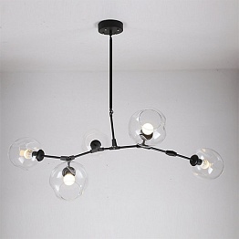 Люстра Branching Bubbles 5 Black by Lindsey Adelman LA20918