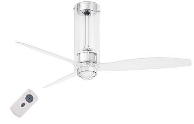 Люстра вентилятор Tube Fan Glass 1L Faro Barcelona 33374-9FAR