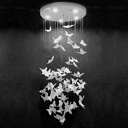 Люстра Night Butterflies Chandelier | Д40 х В100 см