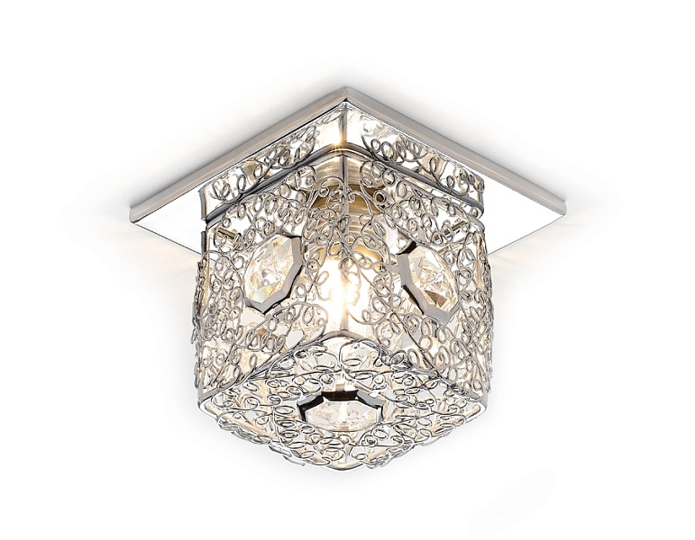 Встраиваемый точечный светильник G9 Ambrella Light D1003 CH CL