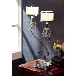 Декоративная настольная лампа L'Arte Luce Luxury Lombard L00534 с подвесками из хрусталя
