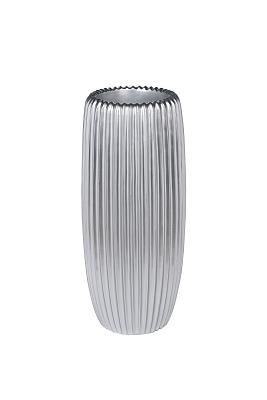 ZS2062-27SL Кашпо серебристое с полосками d30*69см