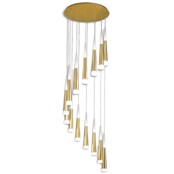 Люстра Vibia Slim Jordi Vilardell Gold Cascade 14