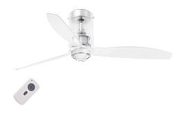 Люстра вентилятор Mini Tube Fan Glass 1L Faro Barcelona 33393-9FAR