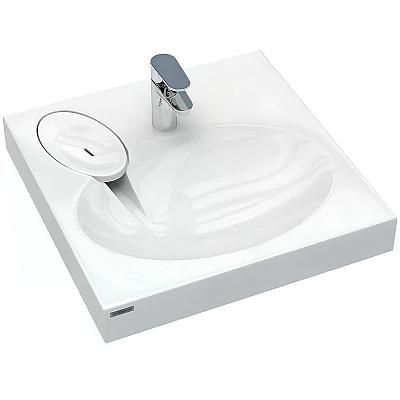 Раковина над стиральной машиной MOND 720431, белая, 60х55, с комплектом, Paulmark