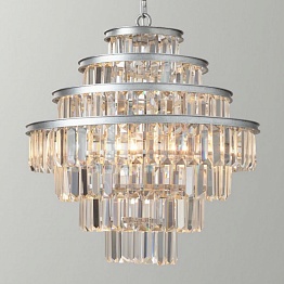Люстра Alaine Crystal Large Pendant Silver | Серебряный, диаметр 50 см