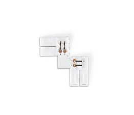 Соединитель угловой L для светодиодной ленты 2835 12/24V (2 конт.) GS6501 (10шт)
