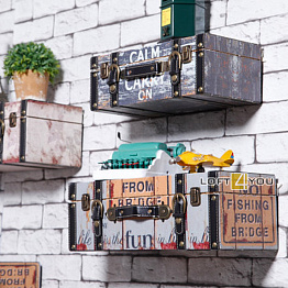 Декор на стену Полка на стену «Чемодан» L01334