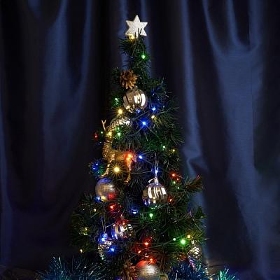 Светодиодная гирлянда Feron CL581 48630 линейная Нить 220V мультиколор c питанием от сети Feron