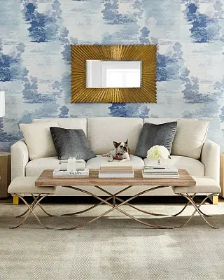 Зеркало "Майлз" brass LouvreHome LHDWM4871GSTV
