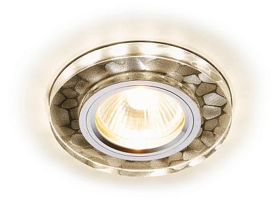 Встраиваемый точечный светильник MR16 со светодиодной подсветкой Ambrella Light S222 W/CH/WA