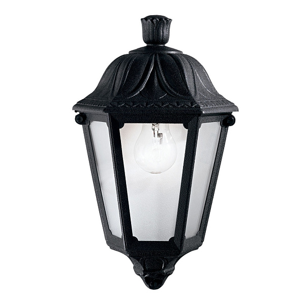 Уличный настенный светильник Ideal Lux Anna AP1 Small Nero