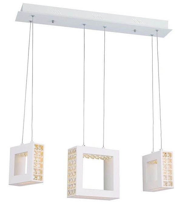 SL217.503.03 — Люстра подвесная ST Luce, 3 плафона, прозрачный, белый