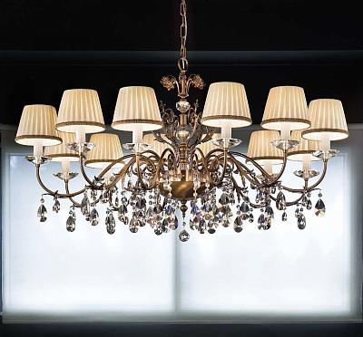 Люстра Masiero Primadonna 12 G01 / PON-BD/16/IV Swarovski elements