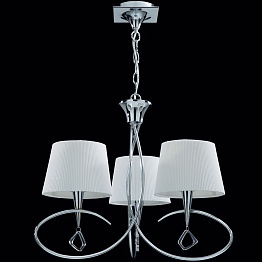 Подвесная люстра Mantra Mara Chrome - White 1640