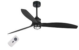 Люстра вентилятор Just Fan Matt Black 1L Faro Barcelona 32100-10FAR