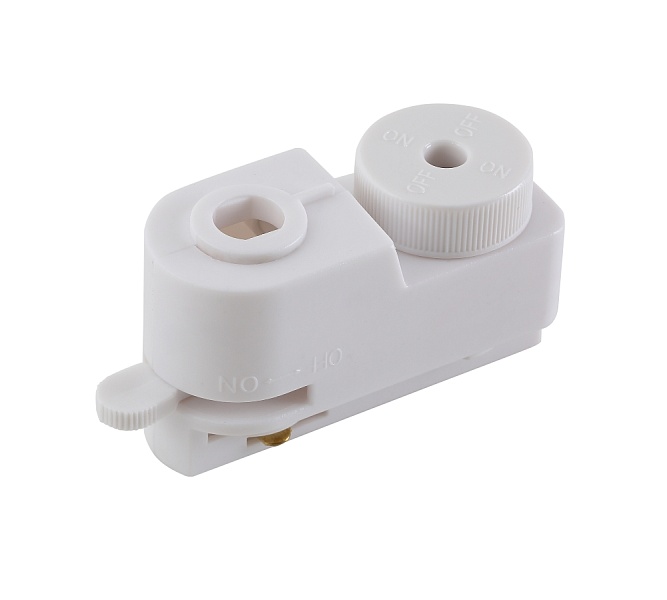 Адаптер для однофазного шинопровода Crystal Lux CLT 0.212 01 WH