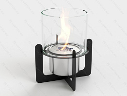 Настольный биокамин Lux Fire &quot;Омега&quot; (черный)