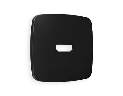 Лицевая панель OMEGA (Черный матовый) для HDMI розетки QUANT OP8140 Ambrella Volt
