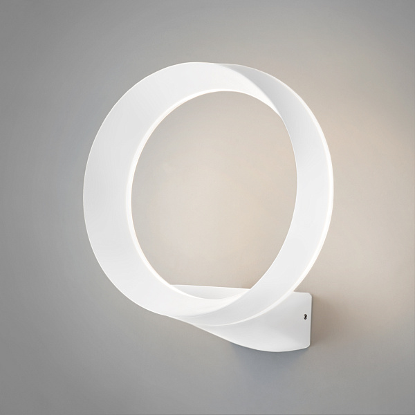 Уличный настенный светодиодный светильник Ring IP54 1710 TECHNO LED белый 4690389175961