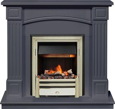 Каминокомплект Boston - Серый графит (Высота 925см) с очагом Cavendish