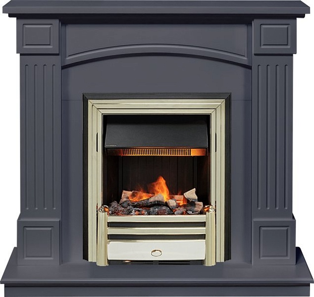 Каминокомплект Boston - Серый графит (Высота 925см) с очагом Cavendish