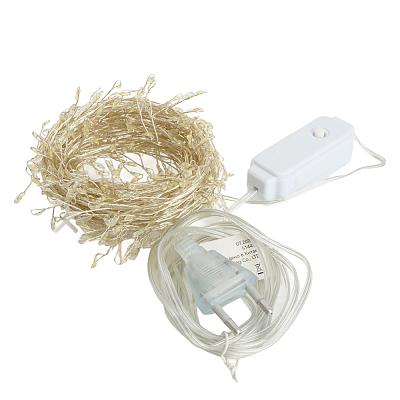 Светодиодная гирлянда Кластер (на проволоке) Feron CL584 линейная 12м 5000К, c питанием от сети 230V