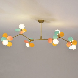 Люстра MATISSE Chandelier branch | Белый, Длина 120 см