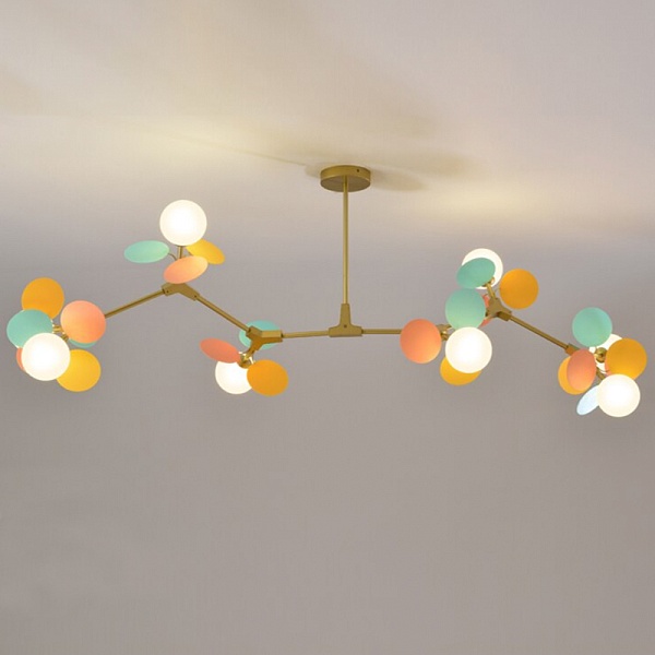 Люстра MATISSE Chandelier branch | Белый, Длина 120 см
