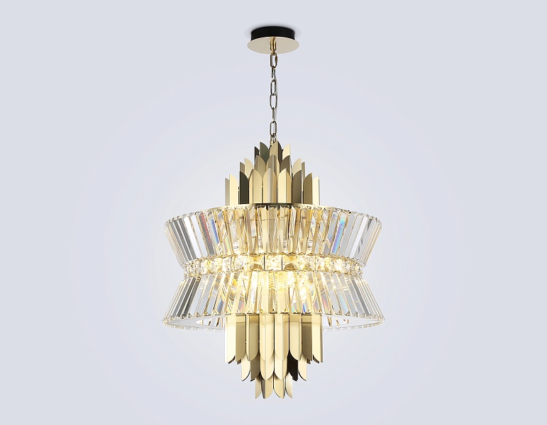 Подвесная люстра с хрусталем Ambrella Light LH41017