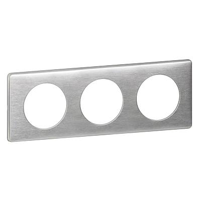 Рамка 3-постовая Legrand Celiane алюминий 068923