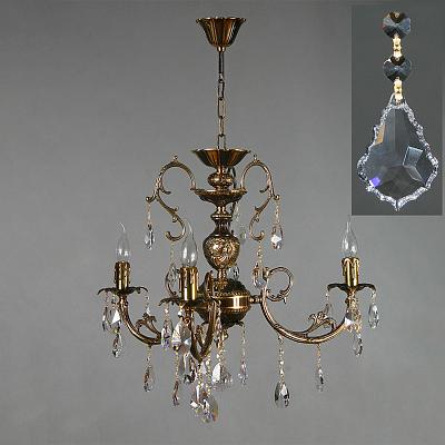 Подвесная люстра Ambiente 8888/3 PB Leaf crystal