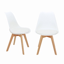 Комплект из 2-х стульев Eames Bon белый Bradexhome FR 0023P