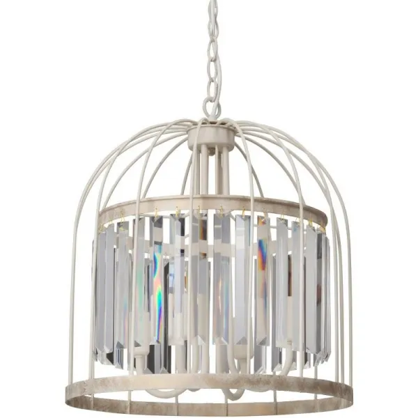 Люстра Birdcage Chandelier Fountain White Loft Concept 40.1658