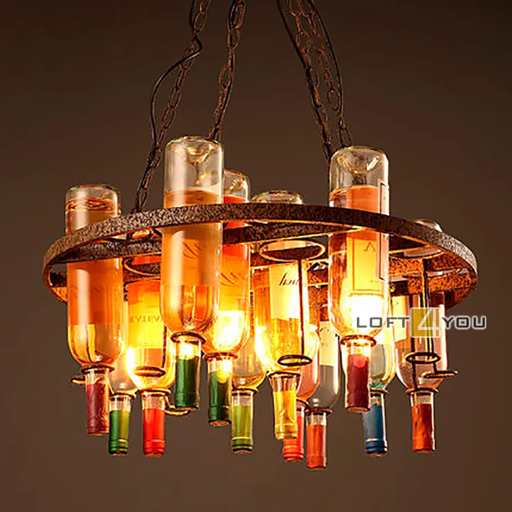 Светильник лофт Bottle Chandelier 2 Loft4You L02051