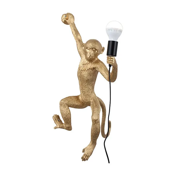 Monkey Lamp Gold Wall Left Светильник