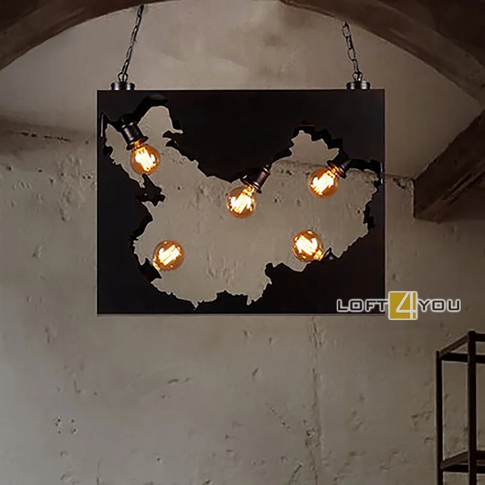 Светильник LOFT Map Chandelier L02215