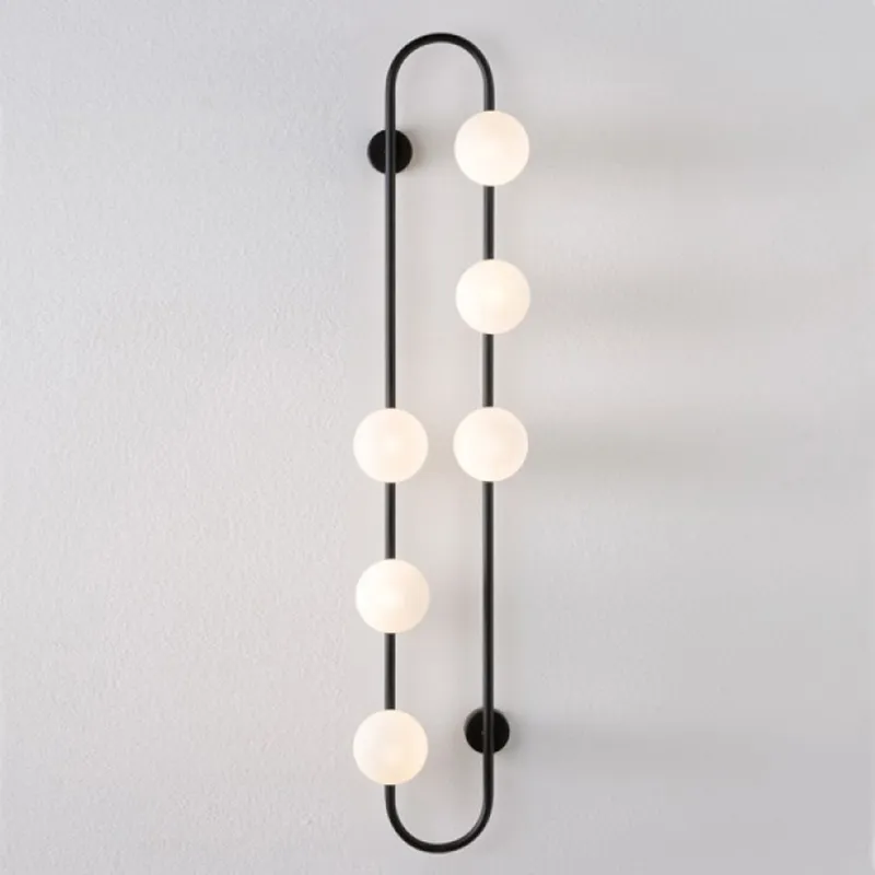 Бра HOOP WALL Lamp Black 6 44.1011 Loft-Concept