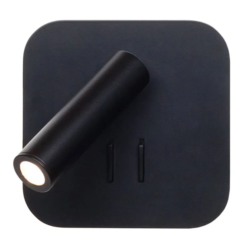 Настенный спот Black Square Spot Wall Lamp