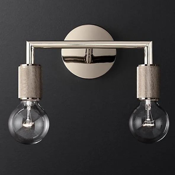 Бра Rh Utilitaire Double Sconce Silver 123265-22 44.556