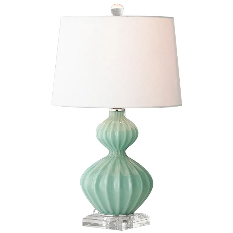 Настольная лампа Loraine Green Table lamp