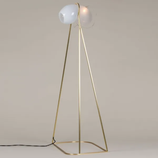 Торшер White glass trap floor lamp