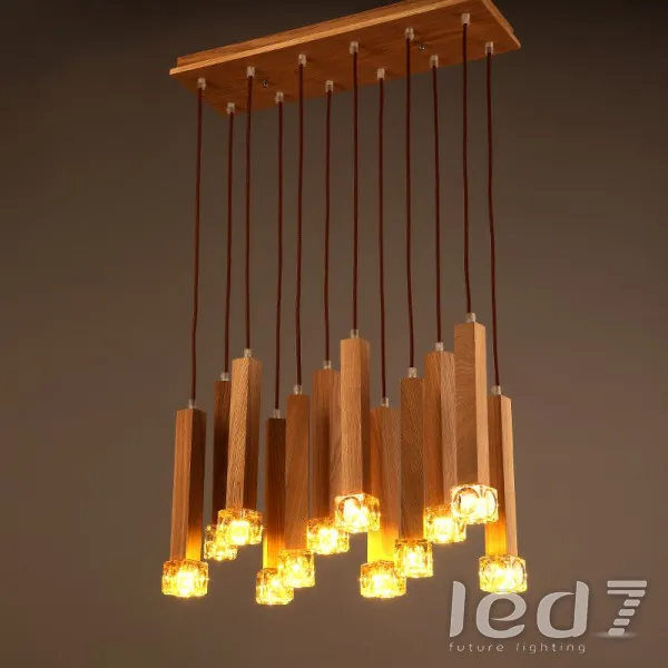 Светильник LED7 Future Lighting Wood Design - Stickz Chandelier