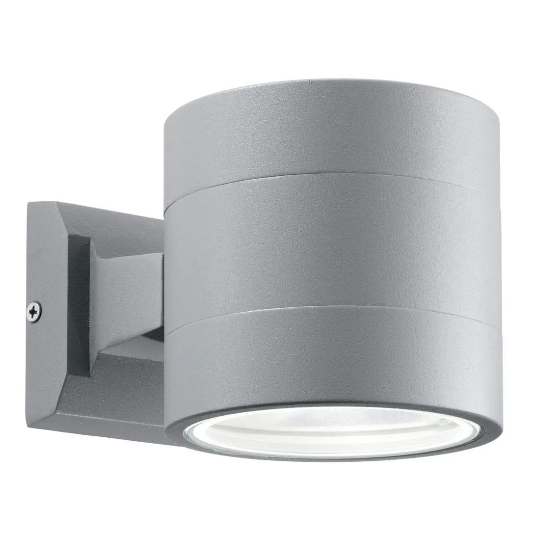 Уличный настенный светильник Ideal Lux Snif Round AP1 Grigio