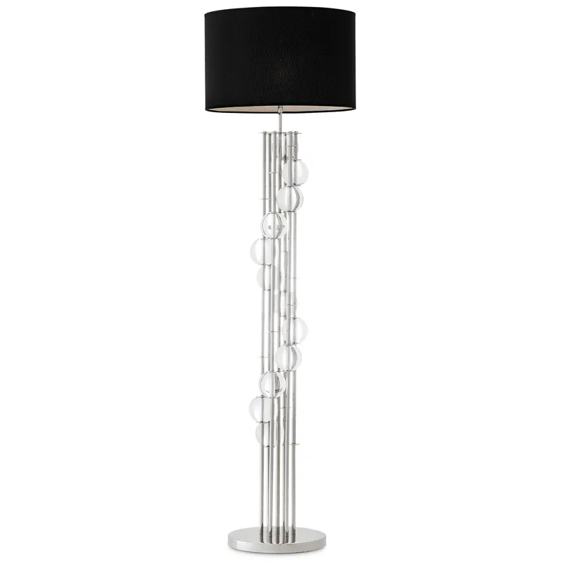 Торшер Eichholtz Floor Lamp Lorenzo Nickel & black