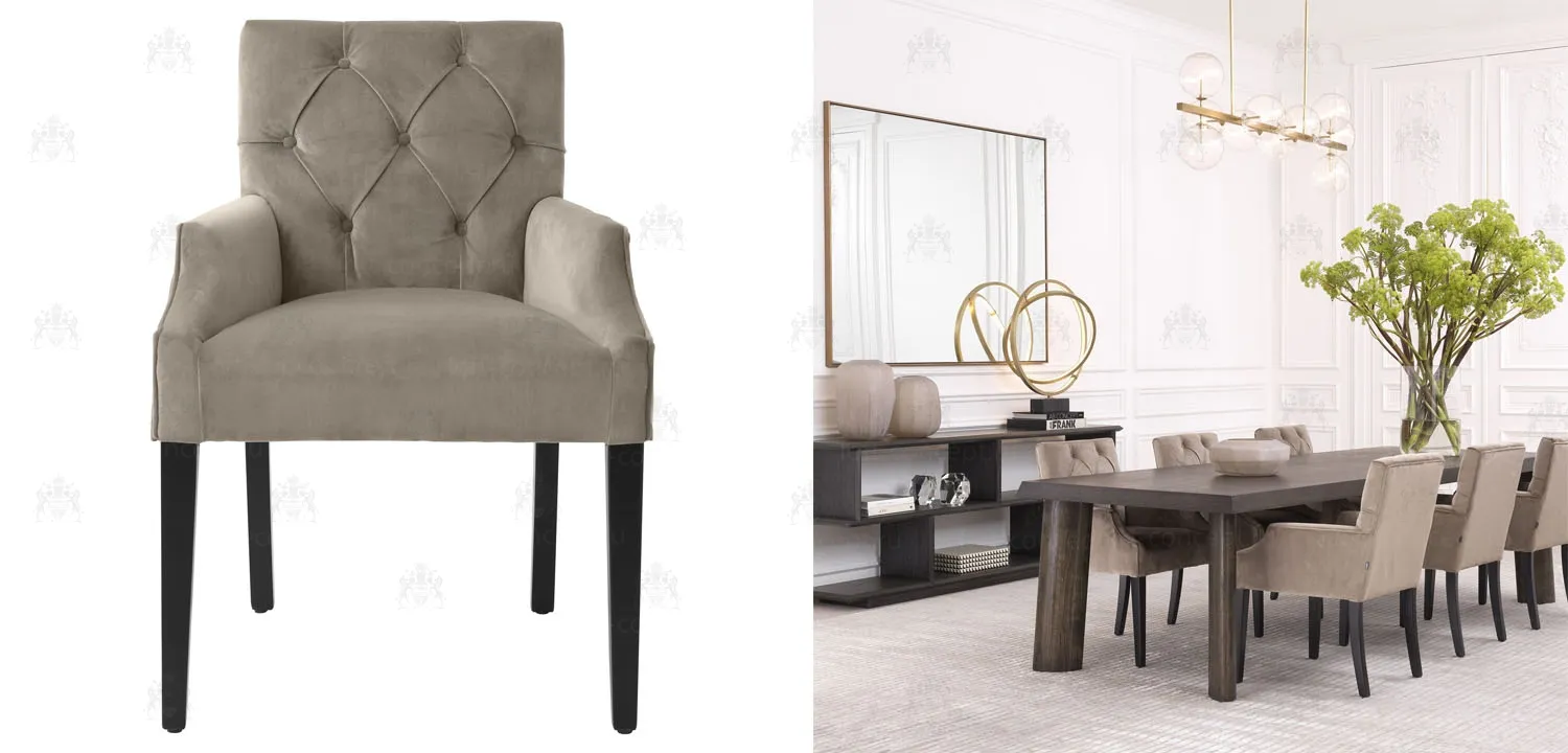 Стул Eichholtz DINING CHAIR ATENA WITH ARM 03.113795