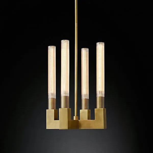 Люстра RH CANELLE Pendant lamp 4 Modern Brass