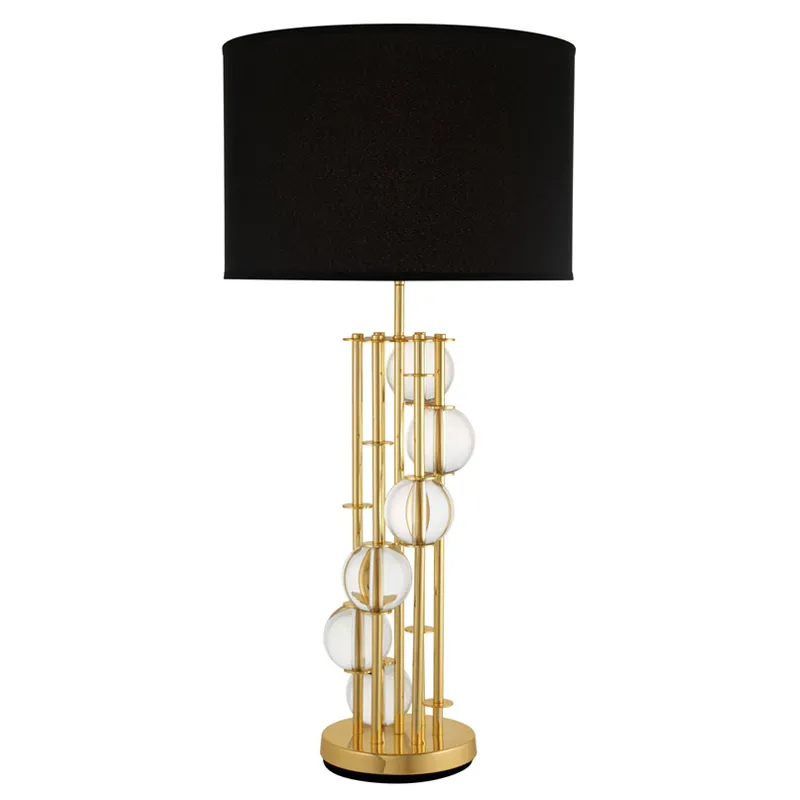 Настольная лампа Eichholtz Table Lamp Lorenzo Gold & black