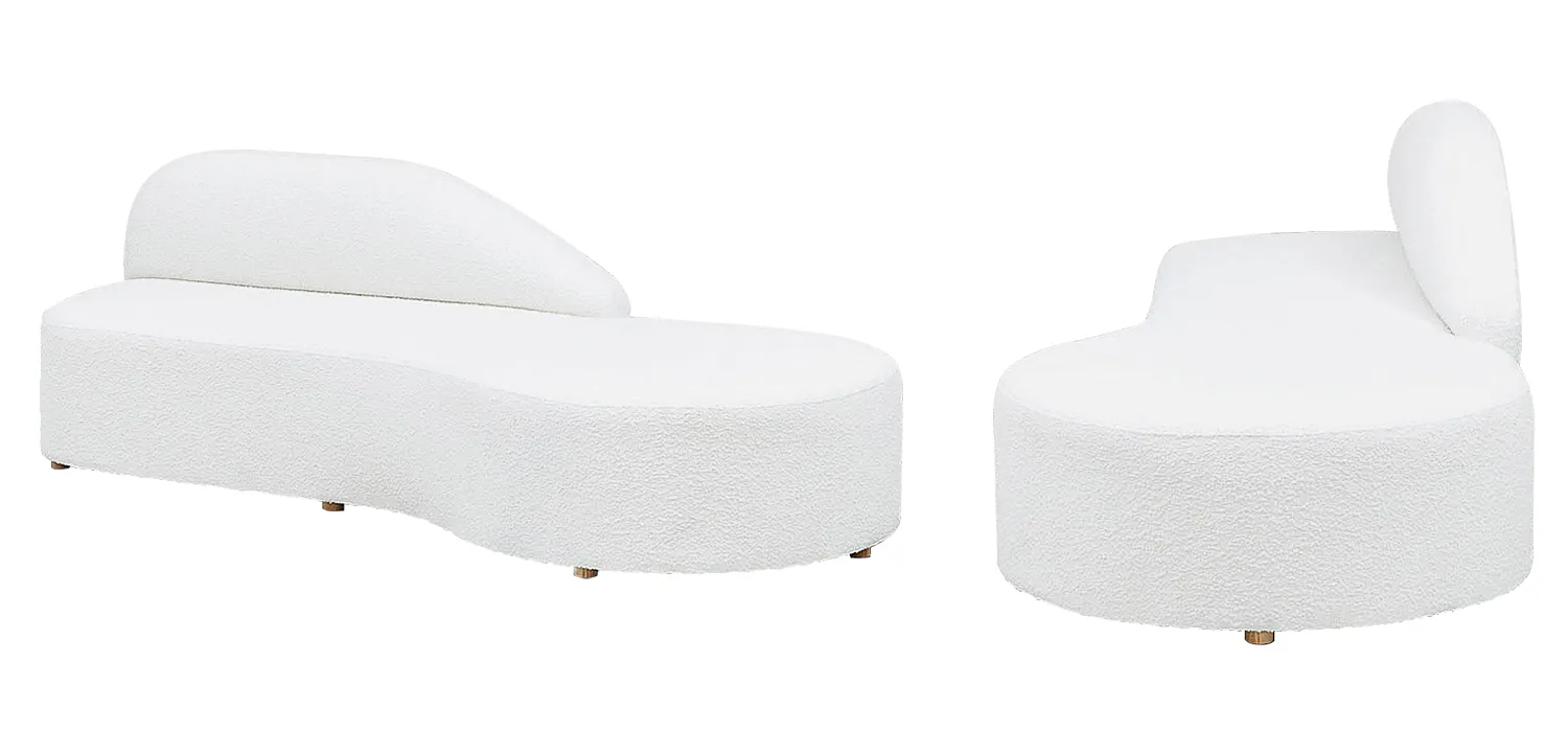 Диван Elsie White Boucle Sofa 05.484-2